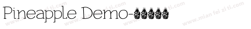 Pineapple Demo字体转换